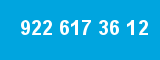 922 617 36 12 922 617 36 12